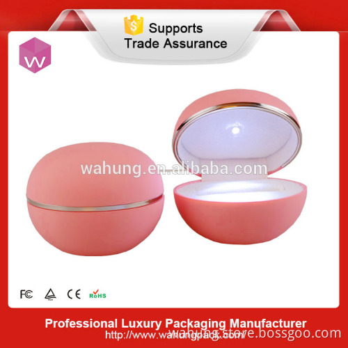 lovely pink color led ring box new design